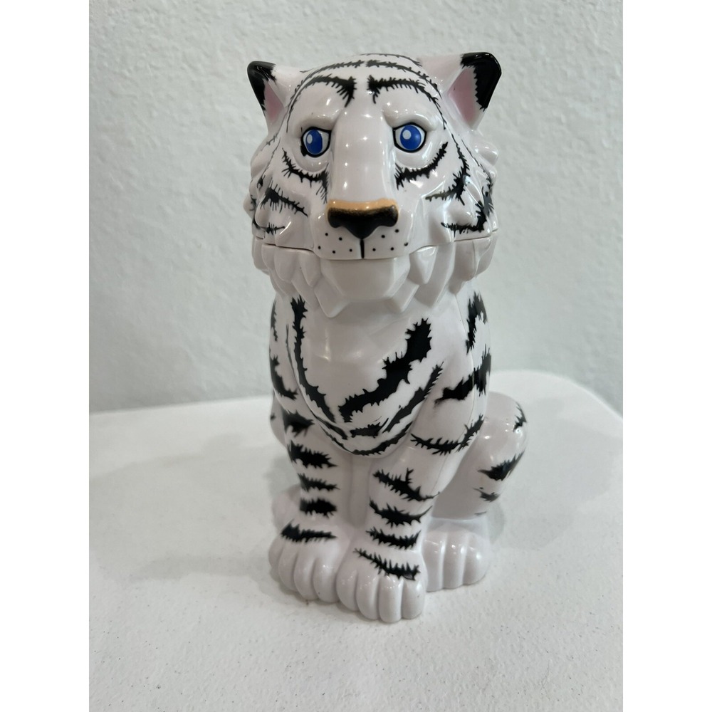RINGLING BROS Circus Tiger Mugs The Greatest Show on Earth White Cup Flip Lid